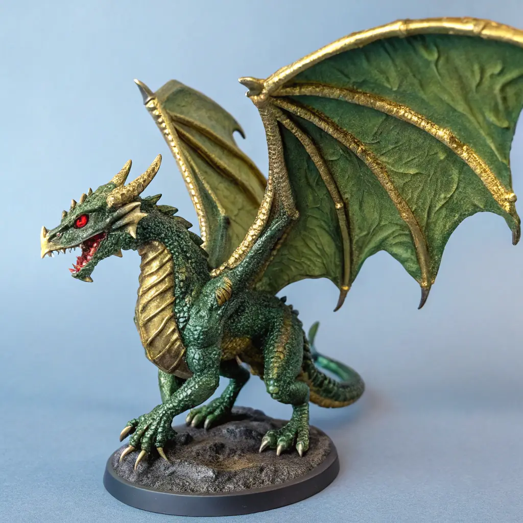 Carved Wooden Dragon Sculpture